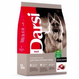 Darsi Adult (Мясное ассорти) для собак крупных пород 2,5кг
