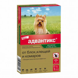 Капли Адвантикс для собак и щенков до 4кг