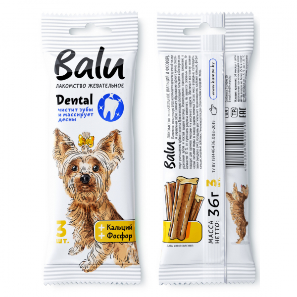 BALU для собак малых и средних пород с кальцием, фосфором